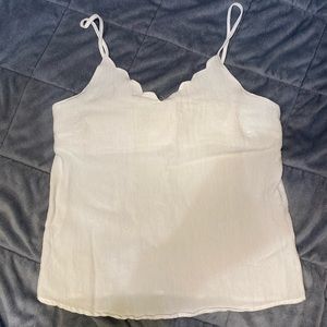 Blu Pepper White Tank Top